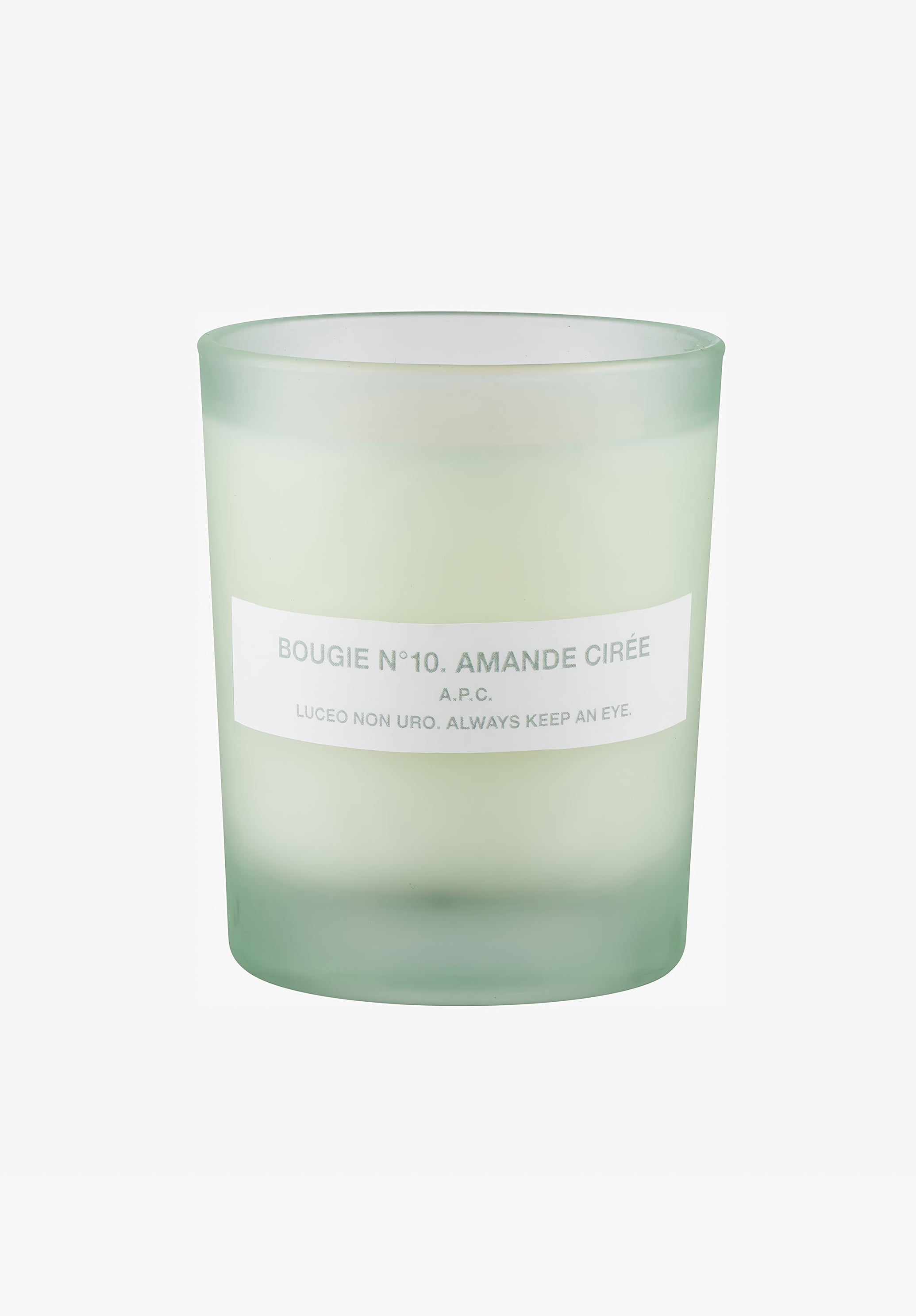 Waxed Almond scented candle. - 2